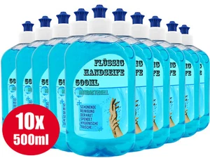 (5,38 EUR/l) 10 Handseife je 500ml antibakterielle Flüssig Seife Flüssigseife - Bild 1 von 2