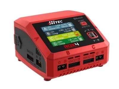 Hitec RDX4 4 Port AC/DC Multi-Function Smart Charger w/Bluetooth 44354 - Image 1 of 2