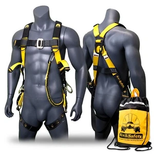 KwikSafety SUPERCELL Safety Harness 3 D-Ring Fall Protection - Picture 1 of 53