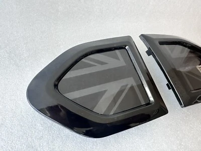 MINI Countryman Juego de embellecedores F60 Union Jack negro oscuro brillo Side Scuttles - Imagen 1 de 4