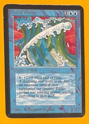 MTG WALL OF WATER Alpha (OldManMTG 008-520) - Image 1 of 3