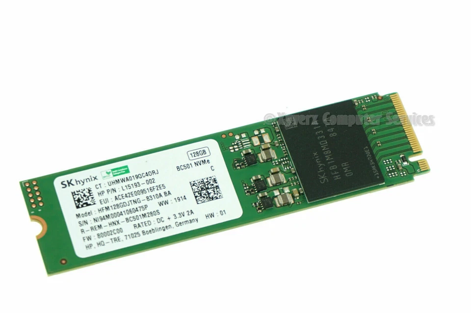 HP Hynex M.2  128GB PCI Express 3.0 NVMe Solid State Drive SSD - Image 1 of 1