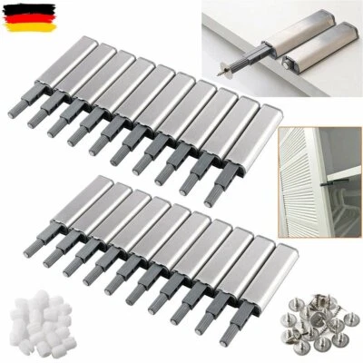 10/20x Silber Push to Open-Türdämpfer Schubladen Magnetschnapper Druckverschluss - Bild 1 von 4