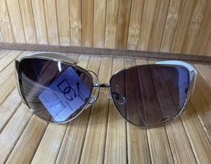 BNWT DG Eyewear Fashion Sunglasses - Women - White & Silver - 7205 - Picture 1 of 5
