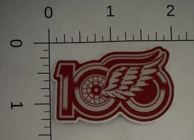 Detroit Red Wings Stanley Cup Champions Vinyl Sticker NHL 100th Anniversary Logo - Image 1 of 2
