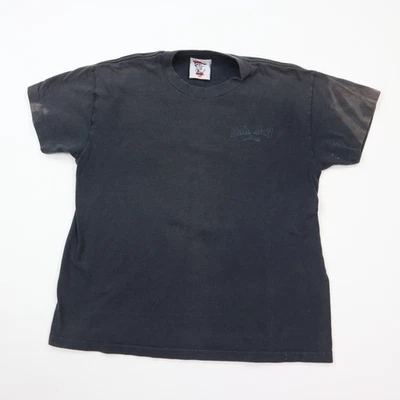 Vintage Bad Boy Club T-shirt Kids Medium Black Single Stitch "Stay Focused" 90s - Image 1 of 4