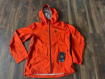 NEW Men’s Black Diamond Stormline Stretch Rain Shell Jacket Octane Red SZ XL - Image 1 of 2