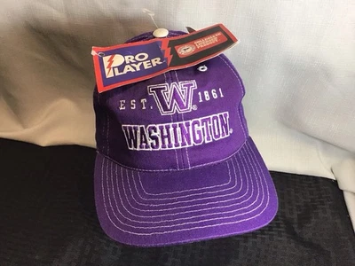  WASHINGTON HUSKIES DE COLECCIÓN NUEVO CON ETIQUETAS GORRA SNAPBACK NCAA PRO PLAYER  Foto 1 de 4
