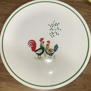 Steubenville Horizon Rooster Chicken & Chicks 10.25” Plate Farmhouse Rustic Farm - Picture 1 of 4