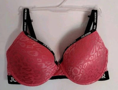 JOE BOXER 38D CORAL BLACK TRIM UNDERWIRE PUSH UP PADDED WITH LACE CONVERTIBLE... - Image 1 of 4