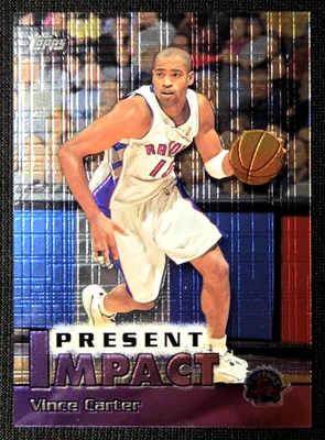1999-00 Topps #I12 Vince Carter Present Impact Toronto Raptors Roy Hof SP CASI NUEVO-COMO NUEVO+ Foto 1 de 2