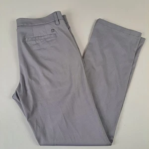 01.ALGO Performance Commuter Pants Mens 32x32 Gray Coolmax Golf Flexible Chino - Picture 1 of 10