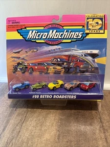 Micro Machines 1996 #20 Retro Roadsters New/Unopened - Picture 1 of 4
