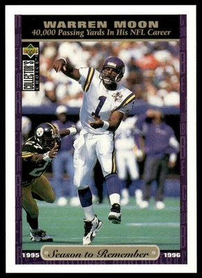 1996 Collector's Choice #65 Warren Moon Minnesota Vikings - Image 1 of 2