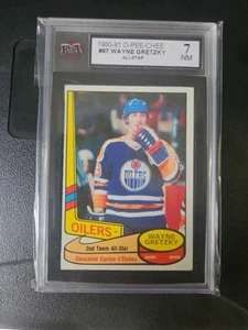 1980-81 O-PEE-CHEE..Tarjeta #87 Wayne Gretzky..2ND Team All Star..KSA-7.NM.2nd.year - Imagen 1 de 2