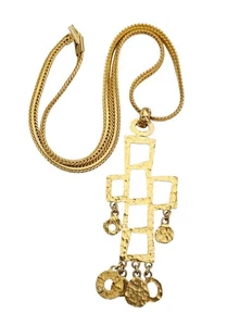Yosca Modernist Brutalist Man Open Figural Anhänger Kette Halskette, signiert - Bild 1 von 10