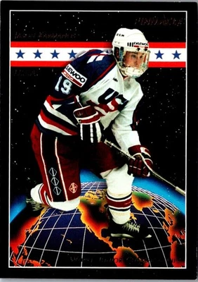 1993 Pinnacle Jason Karmanos #494 USA Hockey Card - Image 1 of 2