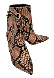 STEVE MADDEN Womens Lovely Renn Brown Leather Ankle Boots EU 36 UK 3 - Picture 1 of 5