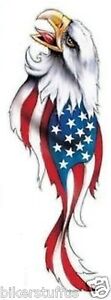 EAGLE WITH US FLAG ON WINGS STICKER BUMPER STICKER DIE CUT MIRROR 