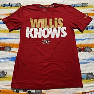 Vintage Nike Patrick Willis Knows San Francisco 49ers Niners Shirt /Adult Small