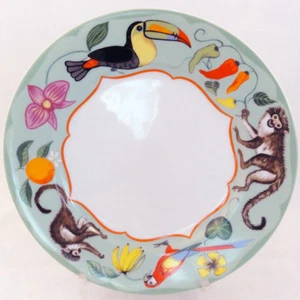 MONKEY BUSINESS by Lynn Chase Salad Plate 8.25" NEW NEVER USED made in Japan - Bild 1 von 2