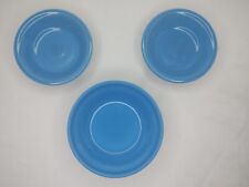 Lot Of 3 Fiestaware 1 7" 12 ozs Bowl 2 5" 6 ozs Bowls Made In USA Blue Turquoise