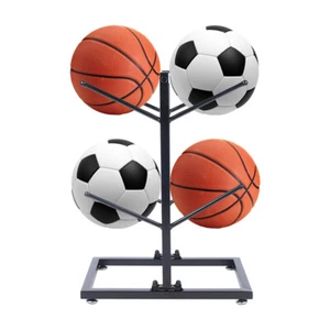 Basketball Football Storage Rack Volleyball Display Organizer Metal Stand Holder - Picture 1 of 42
