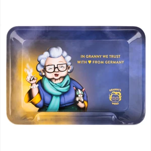 2x Granny's Rolling Tray aus Metall | 20 x 14 cm | Zum Drehen - Bild 1 von 7
