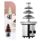 Chocolate Fountain Machine,4 Tier Stainless Luxury Cater Cheese Cascading Fondue