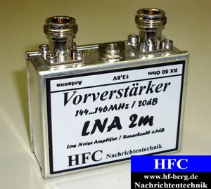 LNA-2m Vorverstärker / 20 dB / 144 - 146 MHz / Weißblechgehäuse - Picture 1 of 2