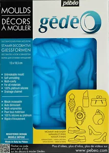 Pebeo Gedeo Silicone Mould - Mummy and Daddy - Parents (13 x 18.5cm) - Picture 1 of 4