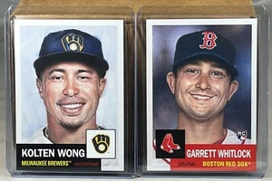 2021 TOPPS LIVING SET WEEK 40 #455 KOLTEN WONG BREWERS #456 GARRETT WHITLOCK - Picture 1 of 2