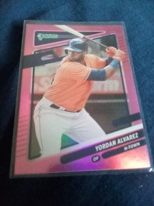 Yordan Alvarez 2021 Donruss Baseball - Holo Pink #174 - Houston Astros