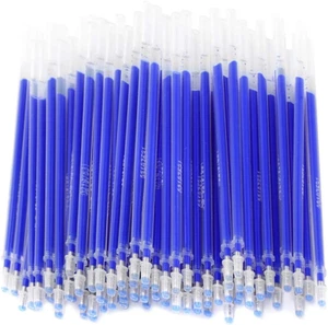 Gloglow 100Pcs Heat Erasable Blue Disappearing Ink Fabric Marker Pens - Picture 1 of 12