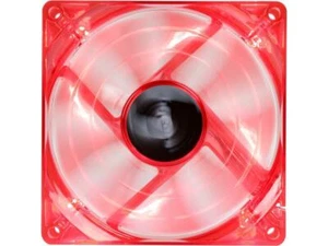Bgears b-PWM 90 Translucent Red with Red LEDs, 2 ball Bearing PWM fan with 500 - Picture 1 of 6