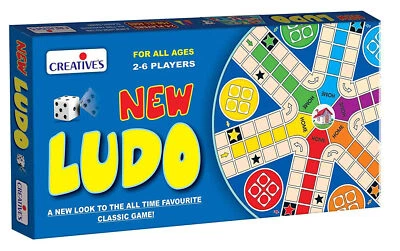 New Ludo - 2 to 6 players, Laminated CARD Board Indoor Family Game FREE SHIP - Image 1 of 3