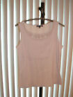 Debbie Morgan Sleeveless Women's Pull Over Top with Lace Accents, Cream
