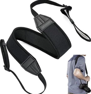 NECK STRAP BELT SHOULDER NEOPRENE COMPATIBILE CON OLYMPUS OM-D E-M5 MARK I II - Picture 1 of 1