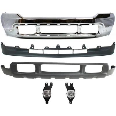 Front Bumper Kit For 2001-2004 Ford F-250 Super Duty with Fog Lights Foto 1 de 4