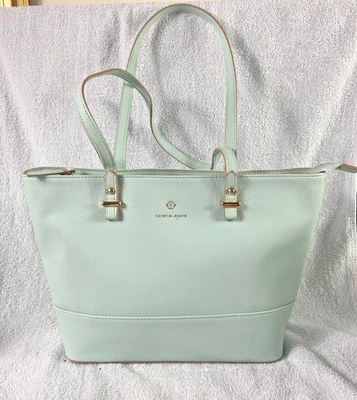Bolso de Mano Nanette Lepore Para Mujer Verde Menta Guijarro Imitación Cuero Cartera de Hombro Foto 1 de 4