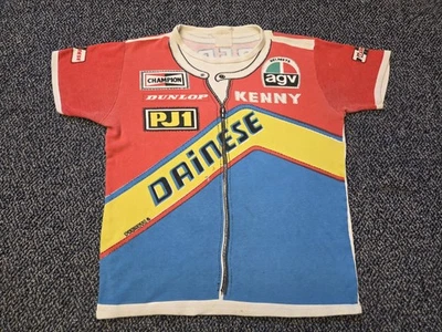 Camisa De Colección Dainese Racing Roberts Dunlop Pequeña Años 70 80 Kenny Foto 1 de 4
