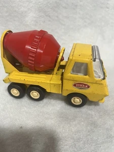 Vintage Tonka Tin Cement Mixer Truck 5” – Yellow/Red – USA Made – Early Tonka - Picture 1 of 7