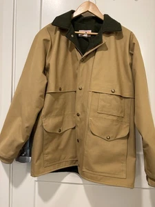 Filson Men's 42 Tin Cloth Chore Jacket Cruiser w/ wool lining, 4 front pockets - Picture 1 of 8