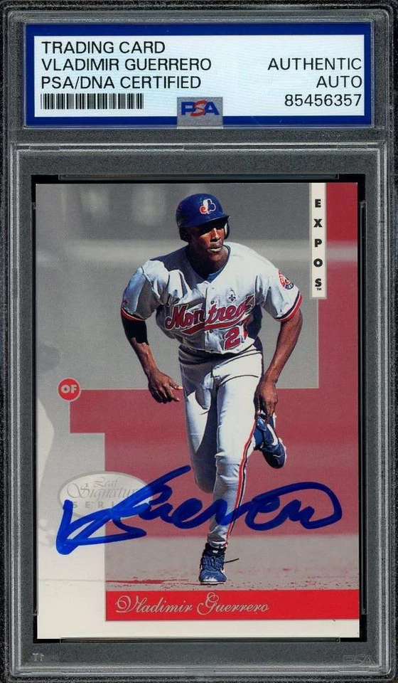1996 Leaf Signature Series VLADIMIR GUERRERO signed card - autograph PSA/DNA - Image 1 of 1