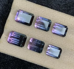 16.37 CRT TricolorTourmalinepairssetNatural Earth Mined Unheated Faceted - Picture 1 of 5