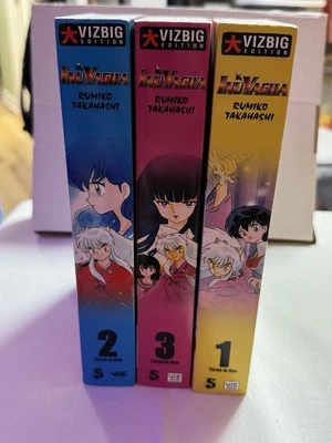 Inuyasha 3 In 1 Manga Vizbig Vol 1-3 Lot Rumiko Takahashi - Image 1 of 4