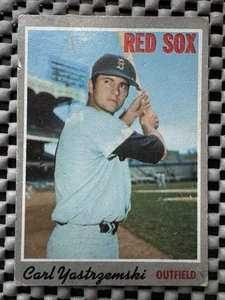 1970 Topps # 10 Carl Yastrzemski Baseball Card Boston Red Sox VG - Picture 1 of 2