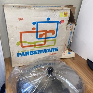 Vintage Farberware 12" Edelstahl Ersatz Deckel #864 Offene Box - Bild 1 von 9
