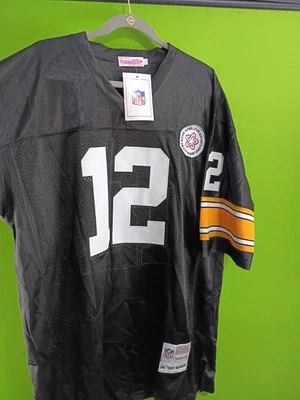 Camiseta para hombre NFL Pittsburgh Steelers Terry Bradshaw talla 52 Mitchell & Ness 1982 Foto 1 de 4