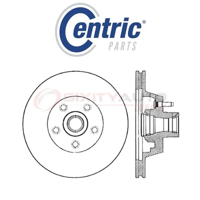 Centric C-TEK Disc Brake Rotor for 1976 Dodge Coronet 3.7L 5.2L 5.9L 6.6L vk Foto 1 de 4